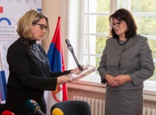 Jasna Vojnić i Katica Naglić (foto Hrvatsko nacionalno vijeće)